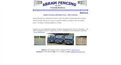 Desktop Screenshot of abramfencing.co.uk