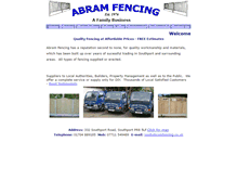 Tablet Screenshot of abramfencing.co.uk